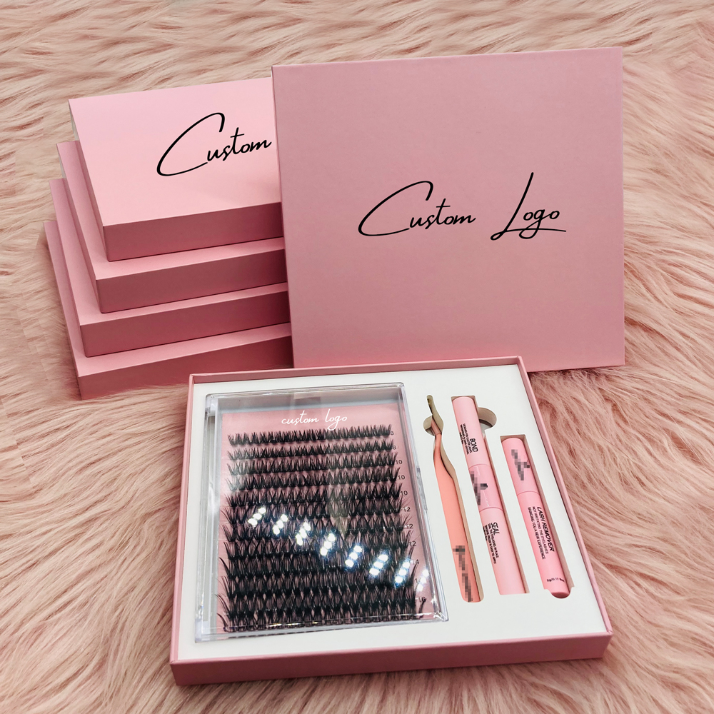 pink lash cluster kit