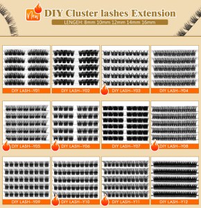 cluster lashes